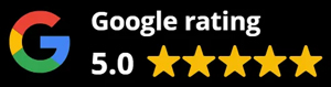5 of 5 stars at Google Reviews